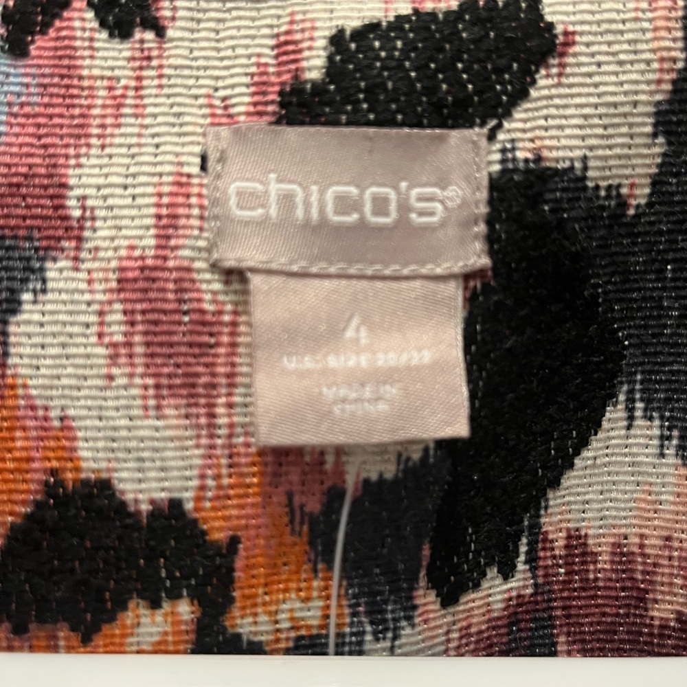 Chico's Multicolor Abstract Jacket - Picture 5 of 5
